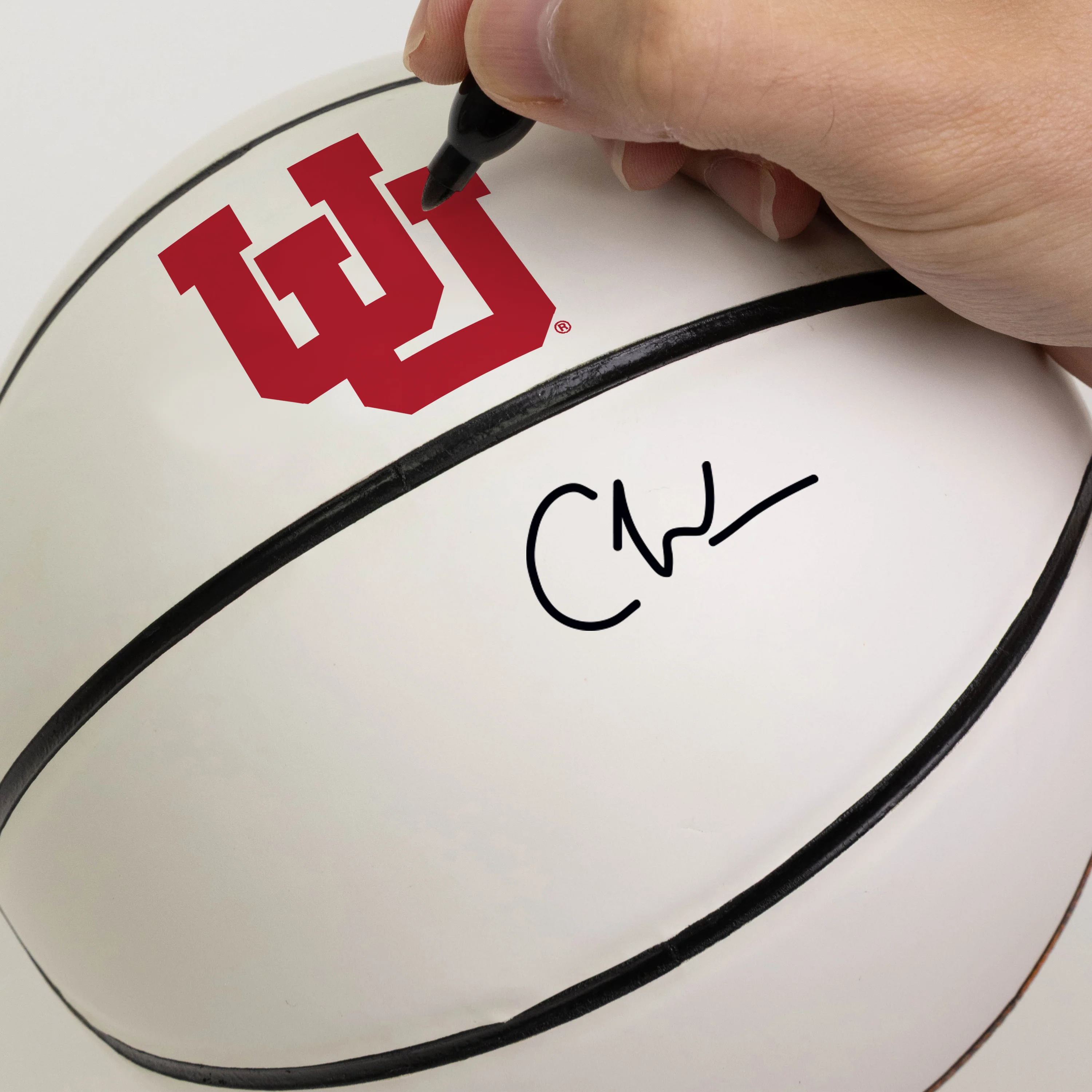 Utah Mini Size Autograph Basketball - Image 3