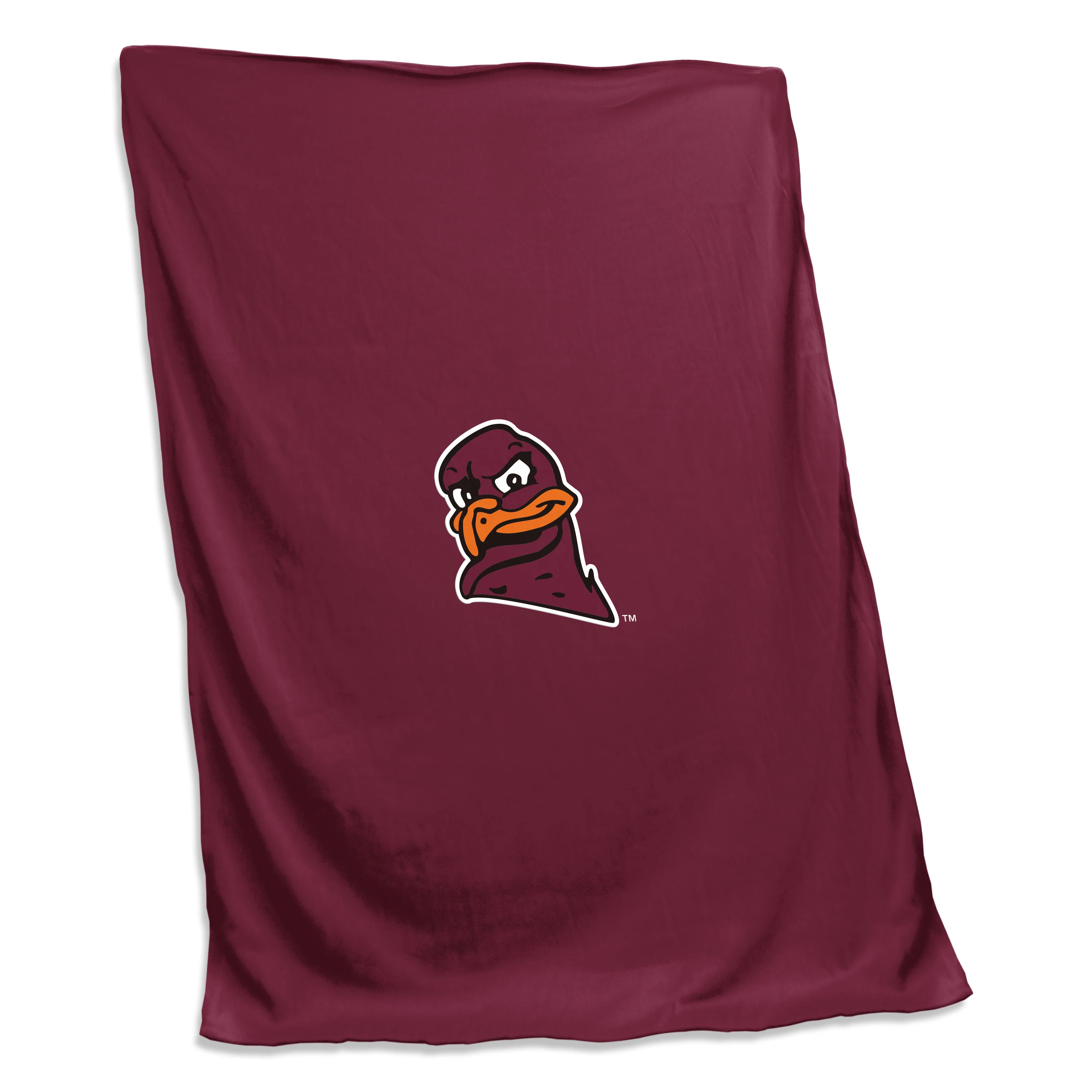 Virginia Tech Hokie Bird Screened Sweatshirt Blanket