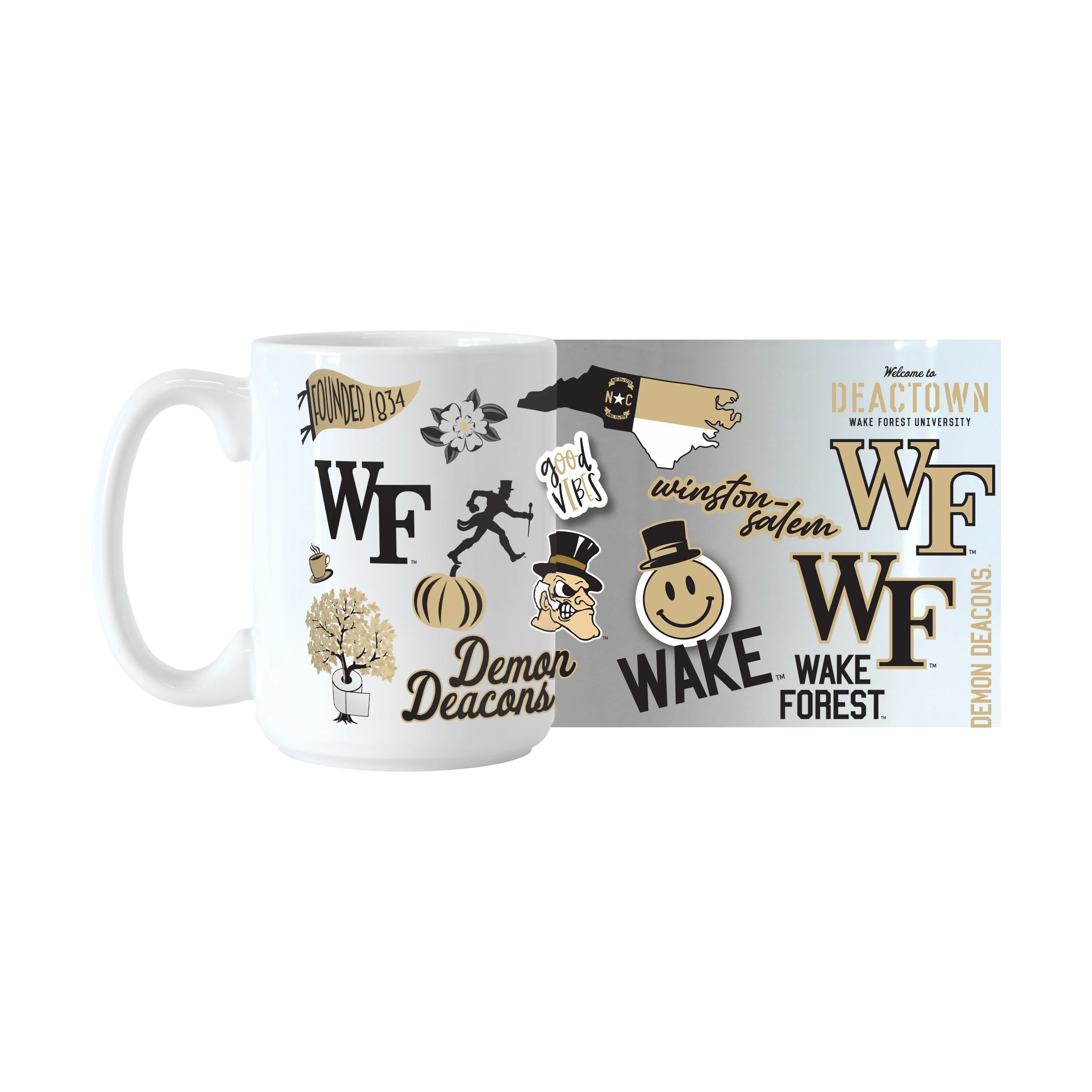 Wake Forest 15oz Native Sublimated Mug - Image 3
