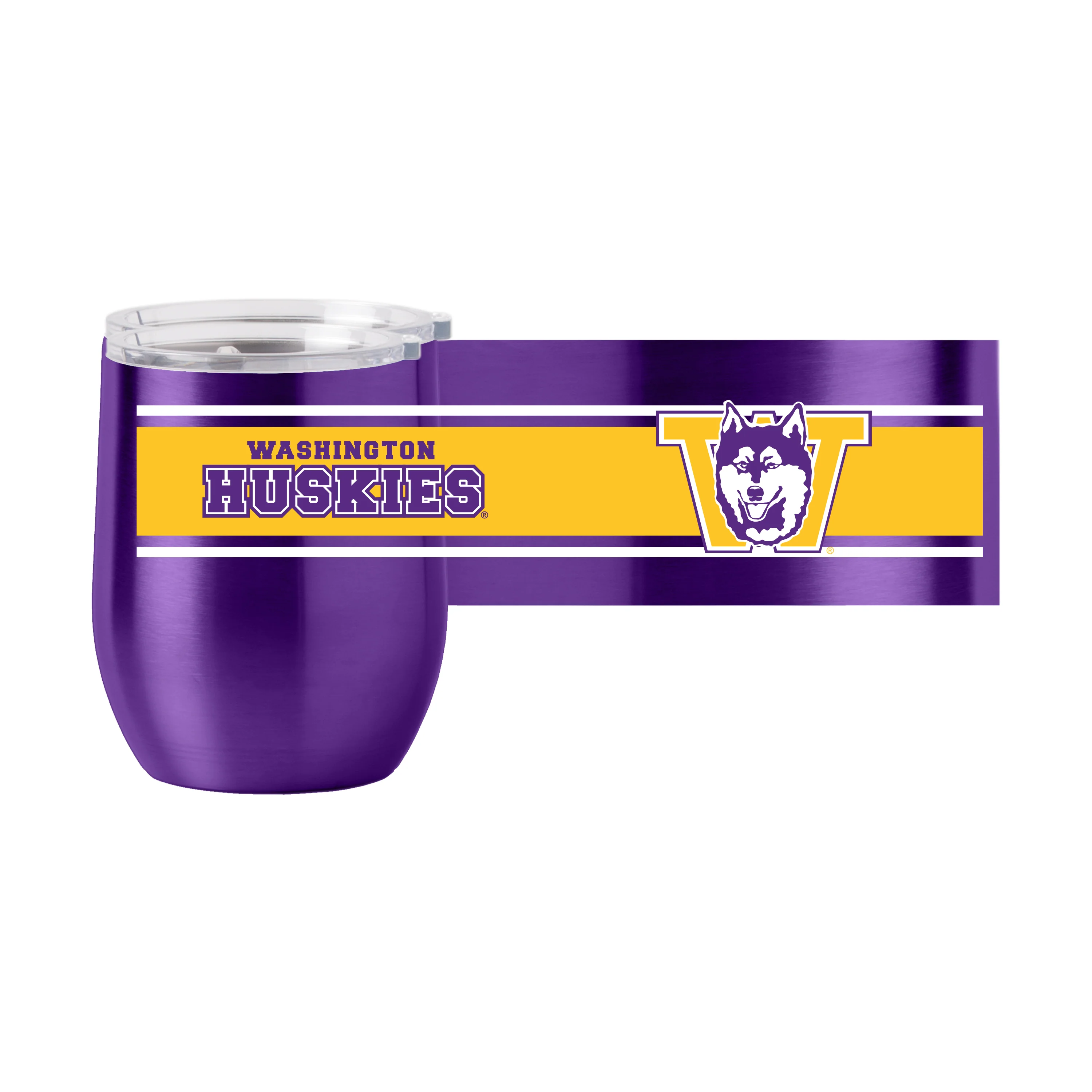 Washington 16oz Vault Stripe Stainless Curved Beverage - Image 2