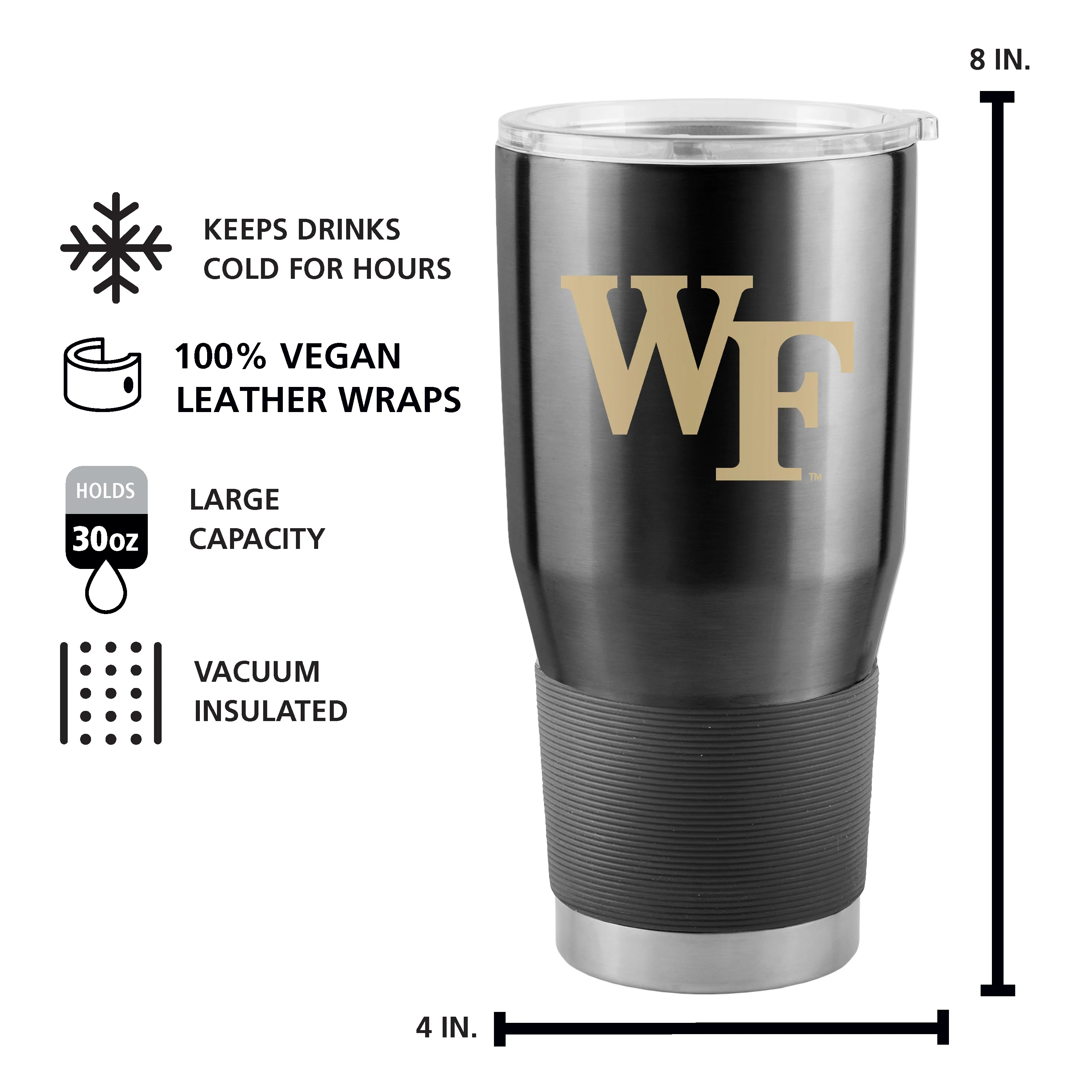 Washington 30oz Gameday Stainless Tumbler - Image 4