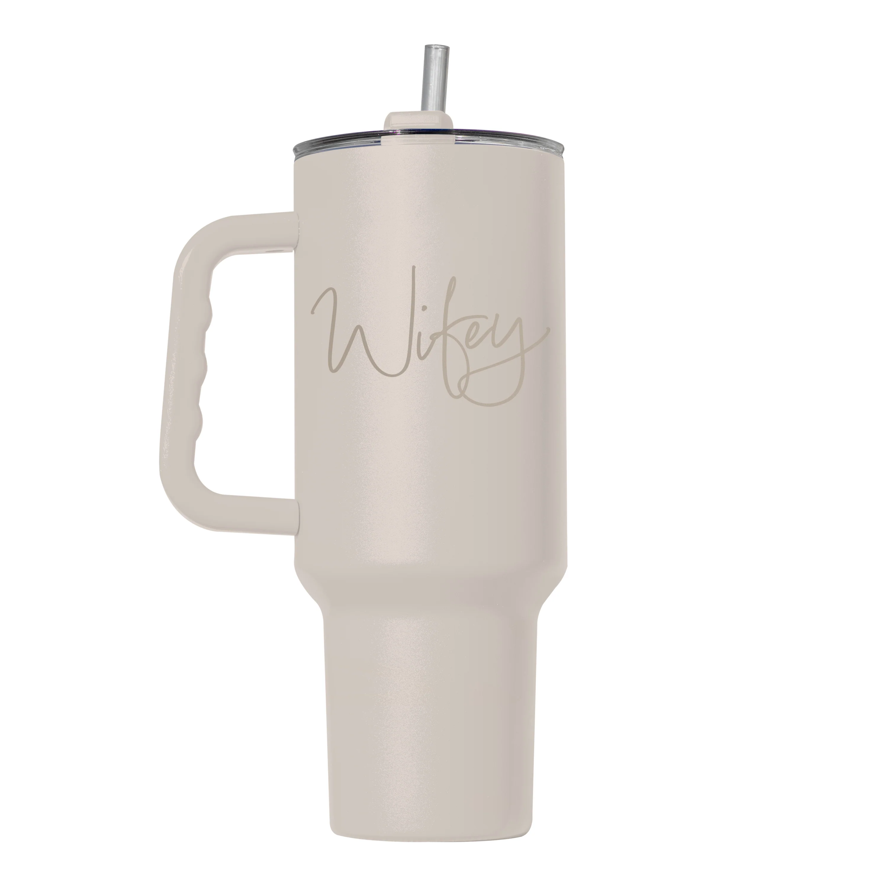 Wedding Collection Wifey 40oz Powder Coat Tumbler - Image 2