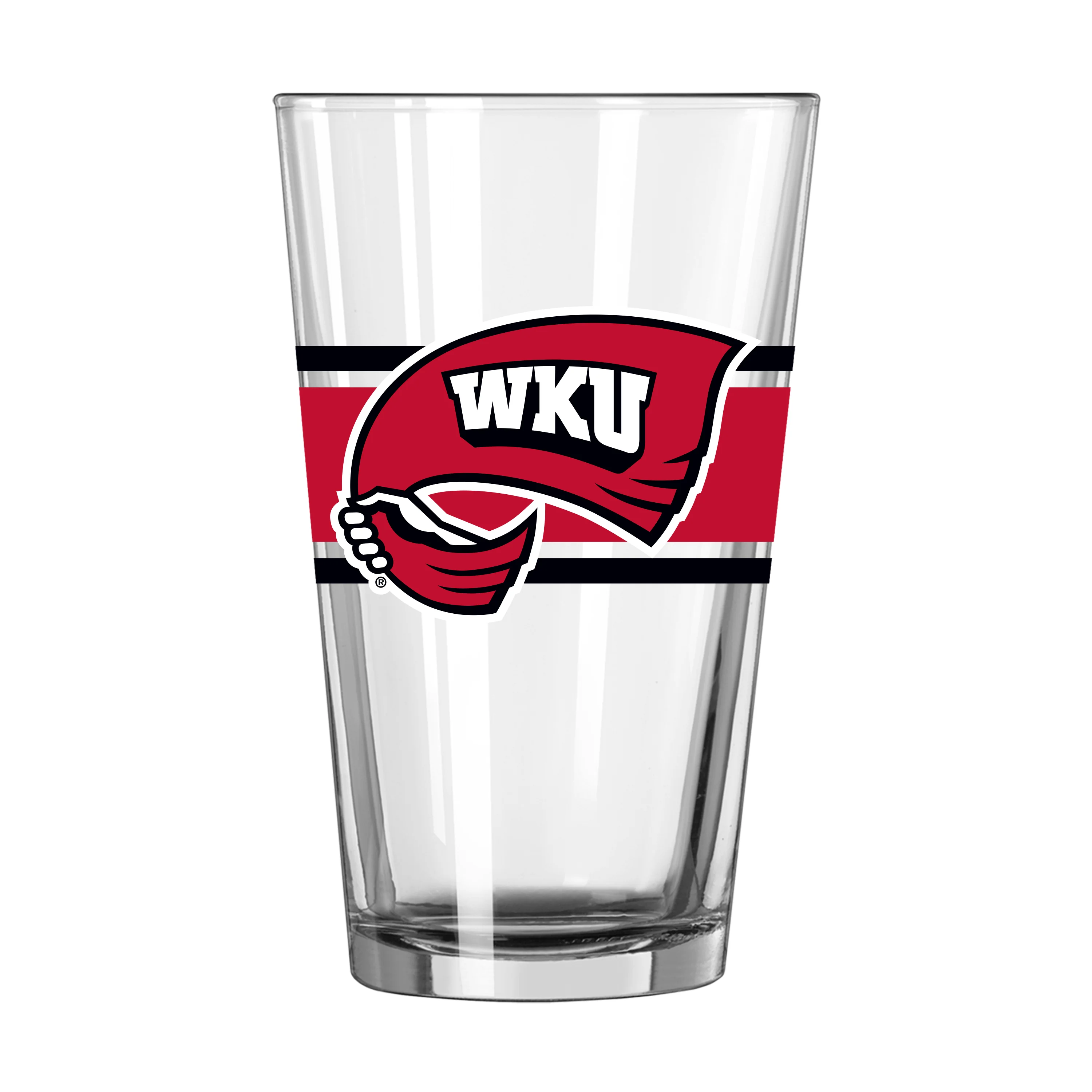 Western Kentucky 16oz Stripe Pint Glass