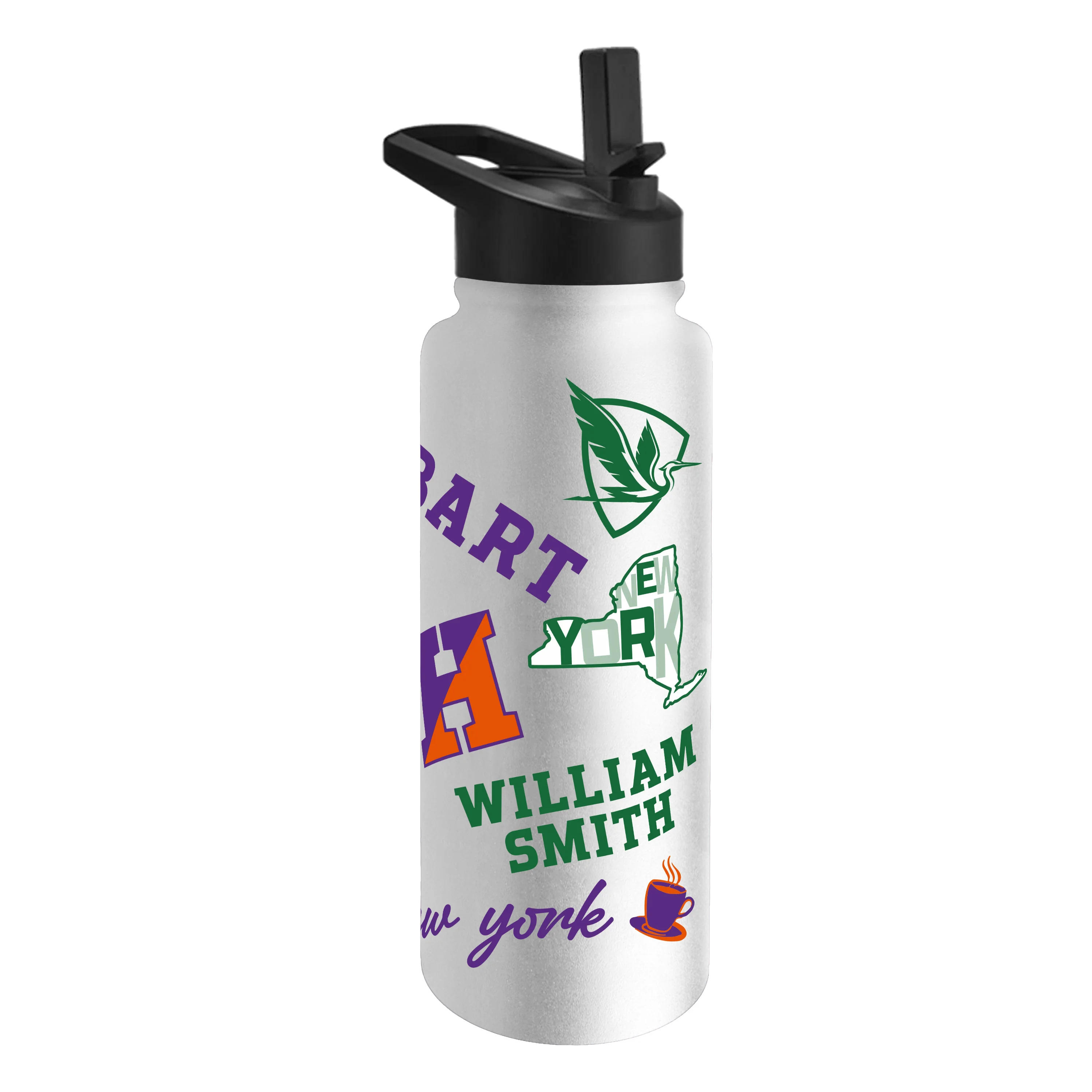 Hobart and William Smith Colleges 34oz Native Quencher Bottle - Image 4
