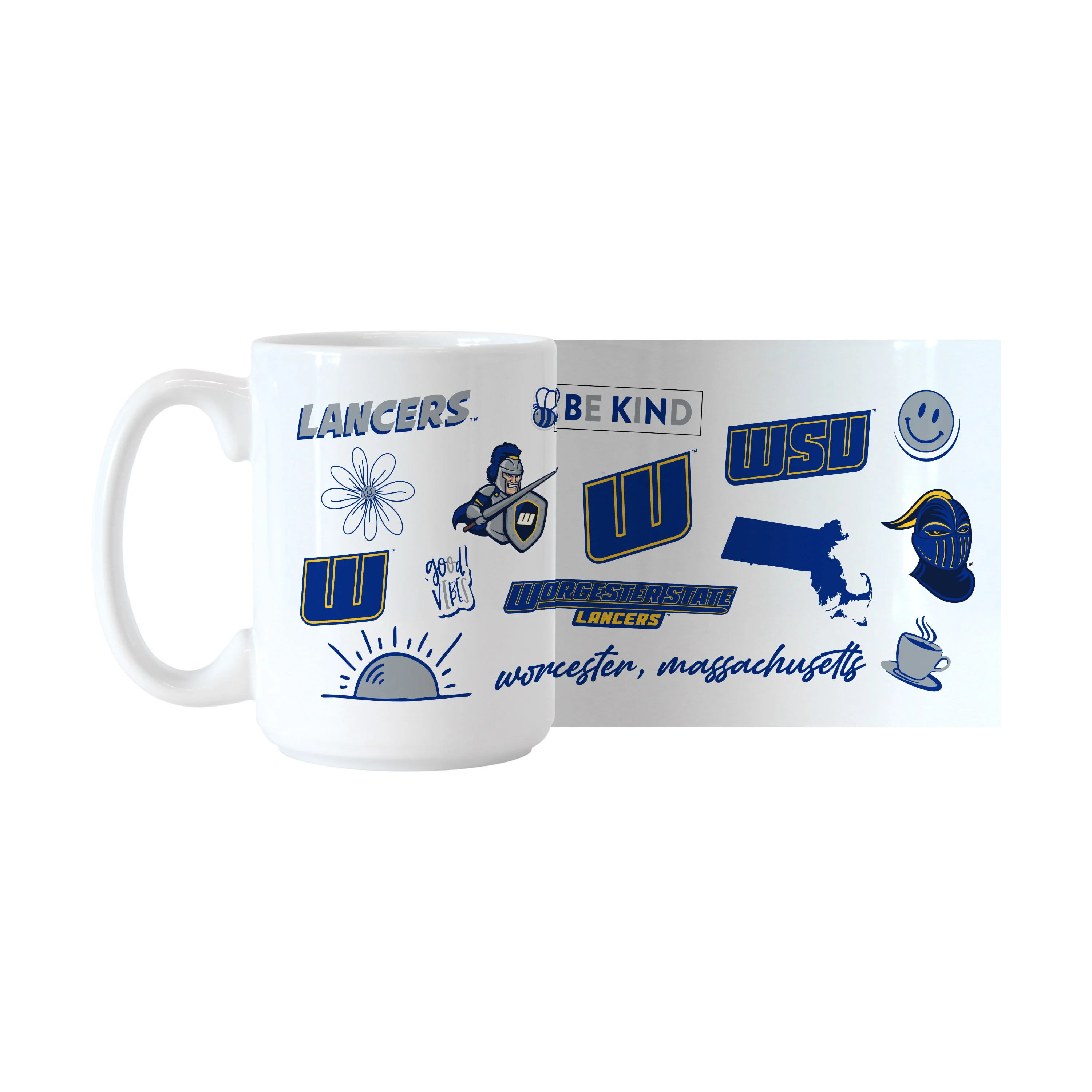 Worcester State University 15oz Native Sublimated Mug - Image 2